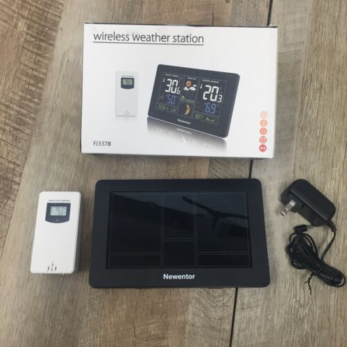 Newentor Weather Station Wireless Indoor Outdoor Thermometer, Color Display Digi (6922796695735)